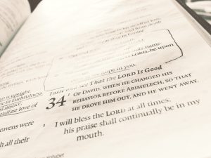 photo of Psalm 34