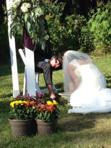 Roman and Abby Foot washing 2