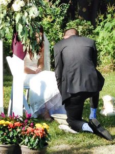 Roman and Abby foot washing