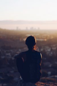 girl reflecting